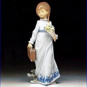 LLADRO #7604 Flores a la Maestra 1988 Collectors Society Figurine - In Orig Box